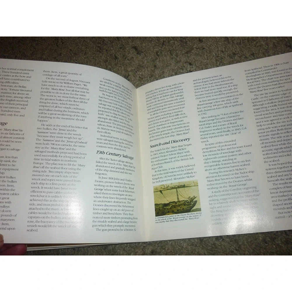 1982 The Mary Rose Trust Guidebook Henry VIII Tudor Ship‎ Prince Charles Sign Ad